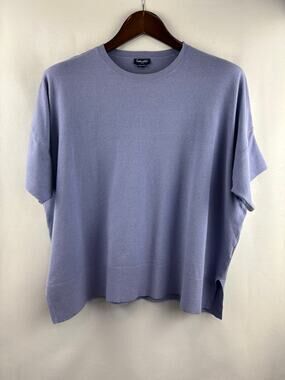 Women’s Splendid Small Periwinkle Short Sleeve Crewneck